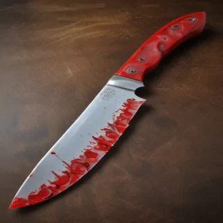 bloody knife aesthetic