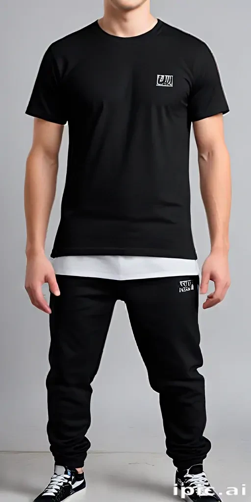mockup tshirt black
