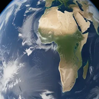 earth from space