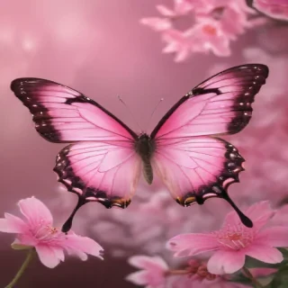 pink butterfly images
