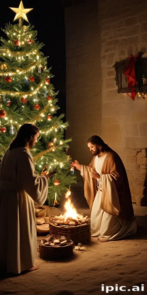 jesus at christmas images