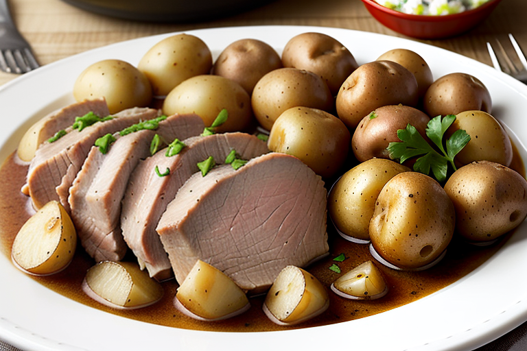 crock pot pork tenderloin and potatoes
