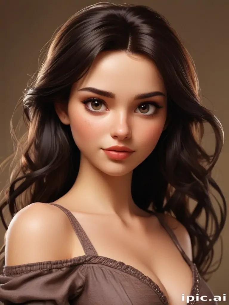 brunette cartoon characters