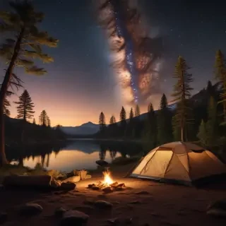 camping background pic