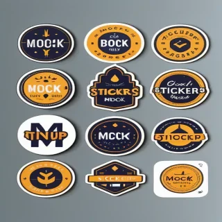 stickers mockup