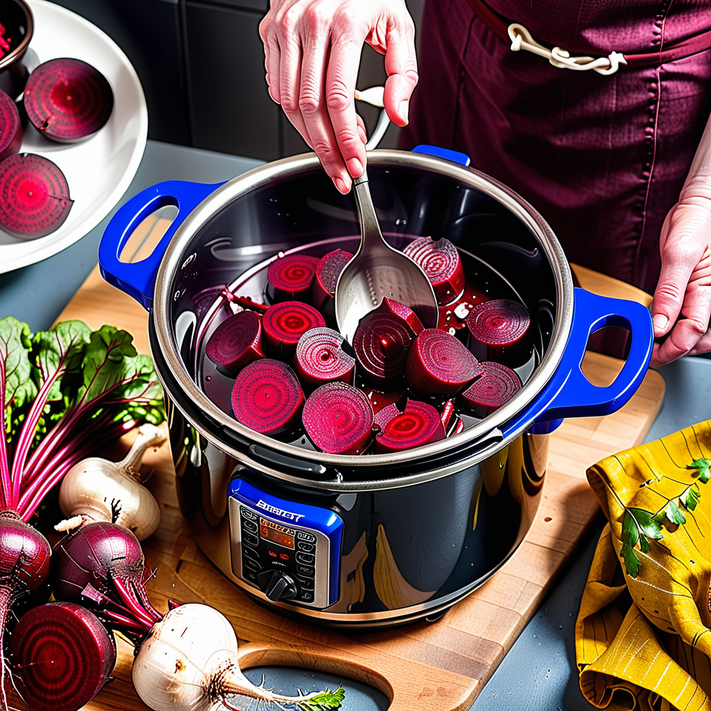 cooking beetroot in a pressure cooker
