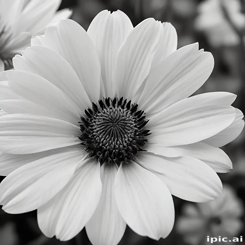 flower images black and white