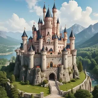 cartoon castle