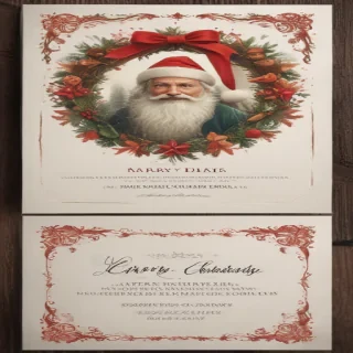 christmas card template psd