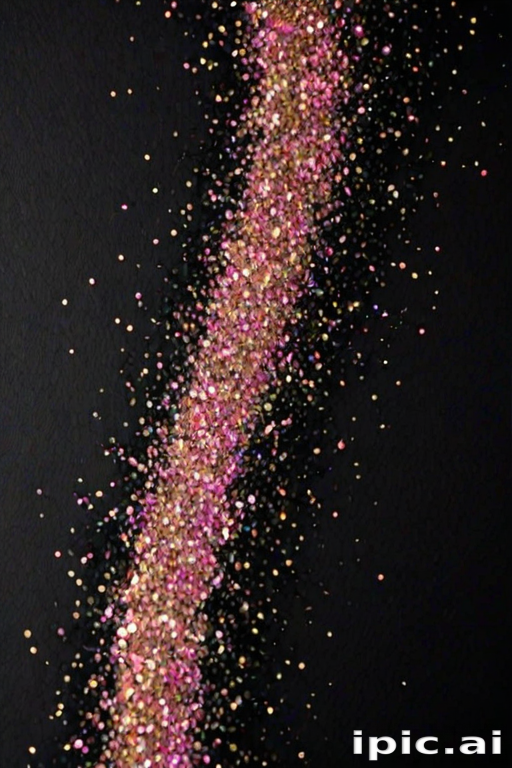 black background with glitter