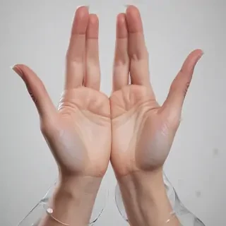 transparent prayer hands