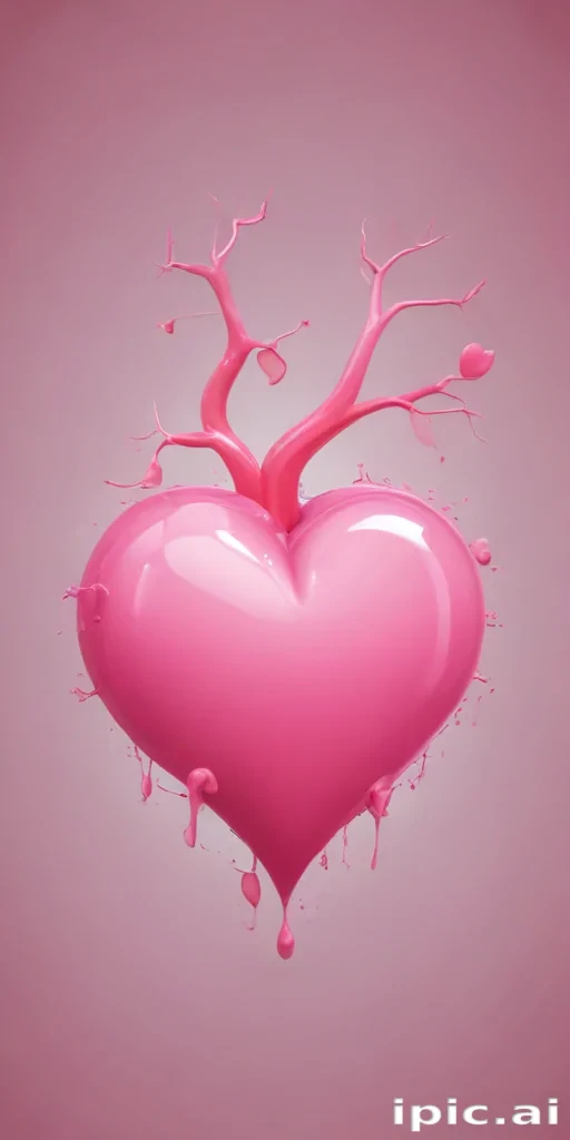 pink heart clipart