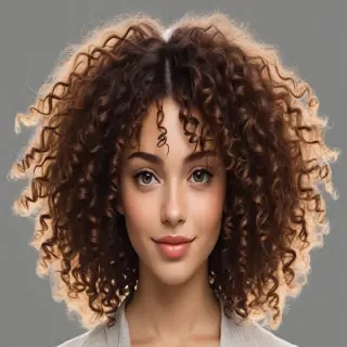 curly hair png