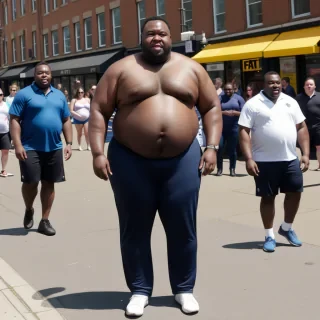 fat black men