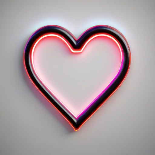 neon heart png
