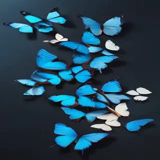 blue butterfly aesthetic