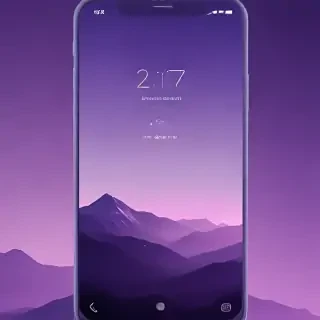 purple lockscreen