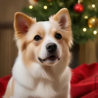 pictures of dogs christmas