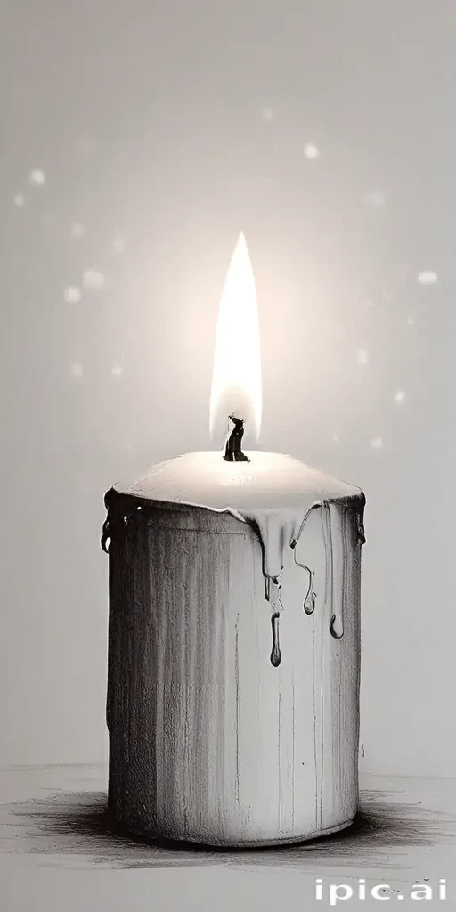 candle drawing