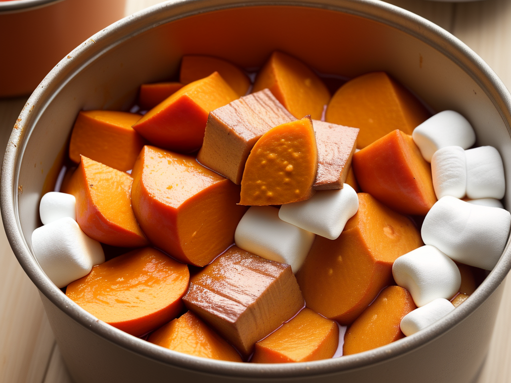 bruce's yams recipe on can with marshmallows