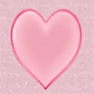pink heart transparent