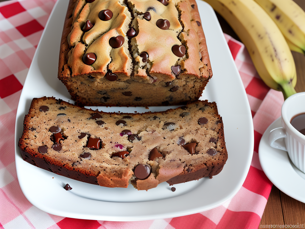 gluten free chocolate chip banana bread