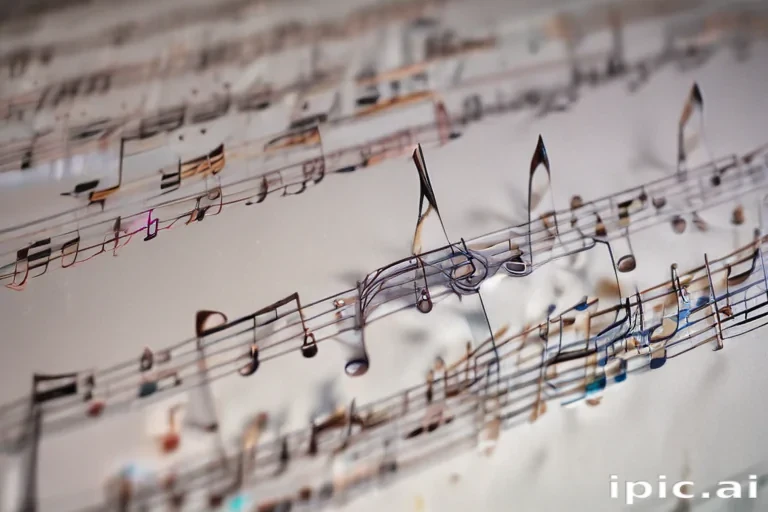 transparent music notes