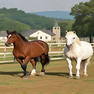 horses cartoon