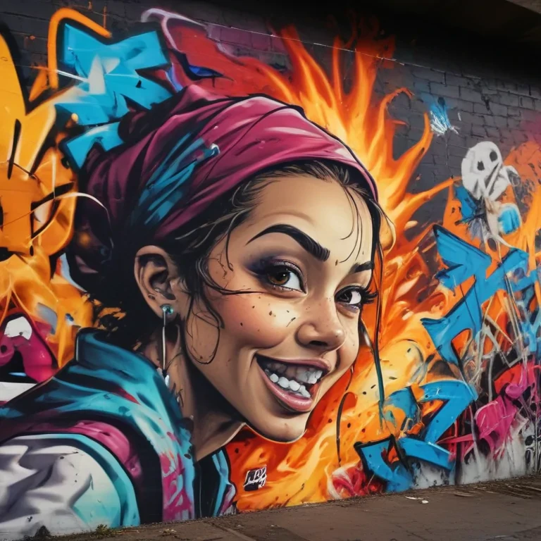graffiti art background