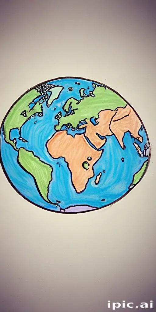 earth cartoon drawing