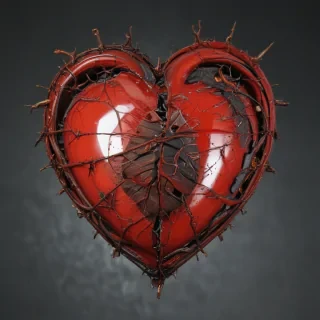broken heart aesthetic