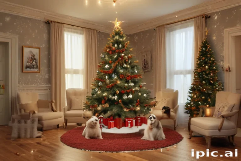 christmas dogs wallpaper