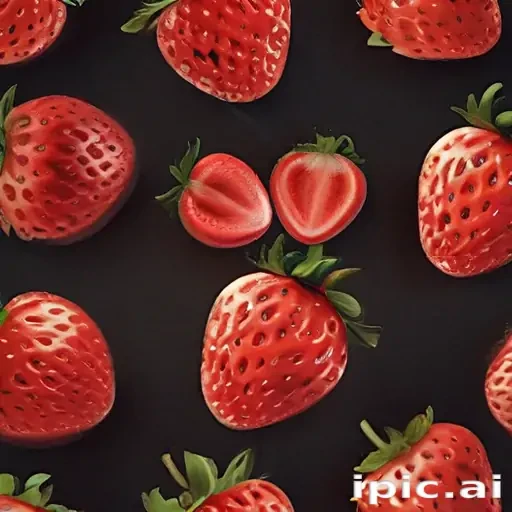 strawberry wallpaper iphone