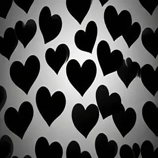 black hearts background