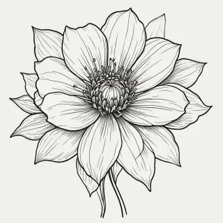 flower outline png