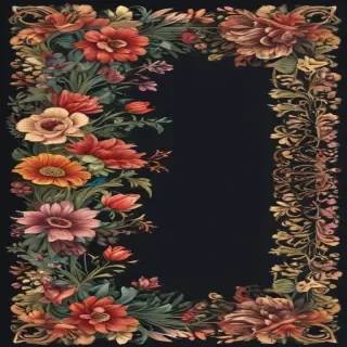 floral borders clipart