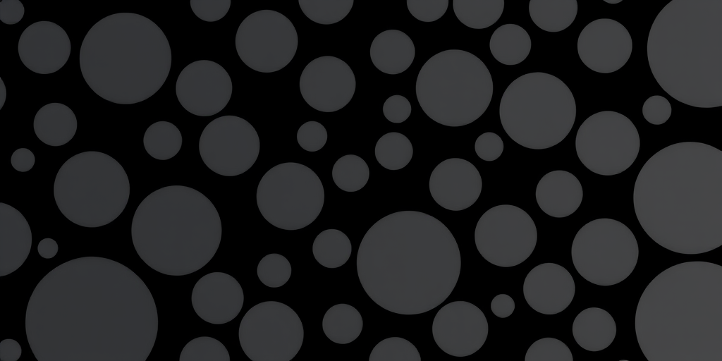 Generate a high-resolution image of a halftone pattern with varying size circles in shades of gray on a dark background, using a Canon EOS R5, aperture f/8, shutter speed 1/125s, ISO 200, shot from a straight-on view in a geometric style.