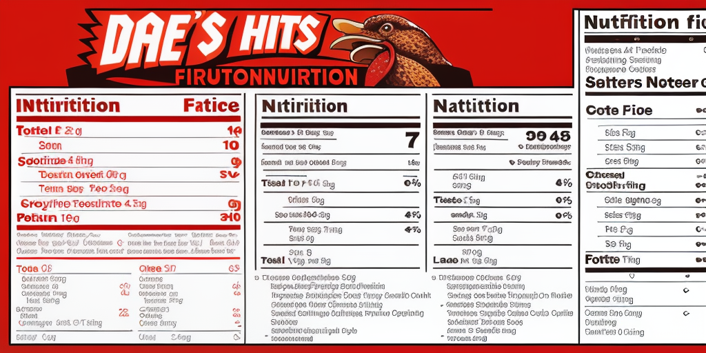 dave's hot chicken nutrition facts