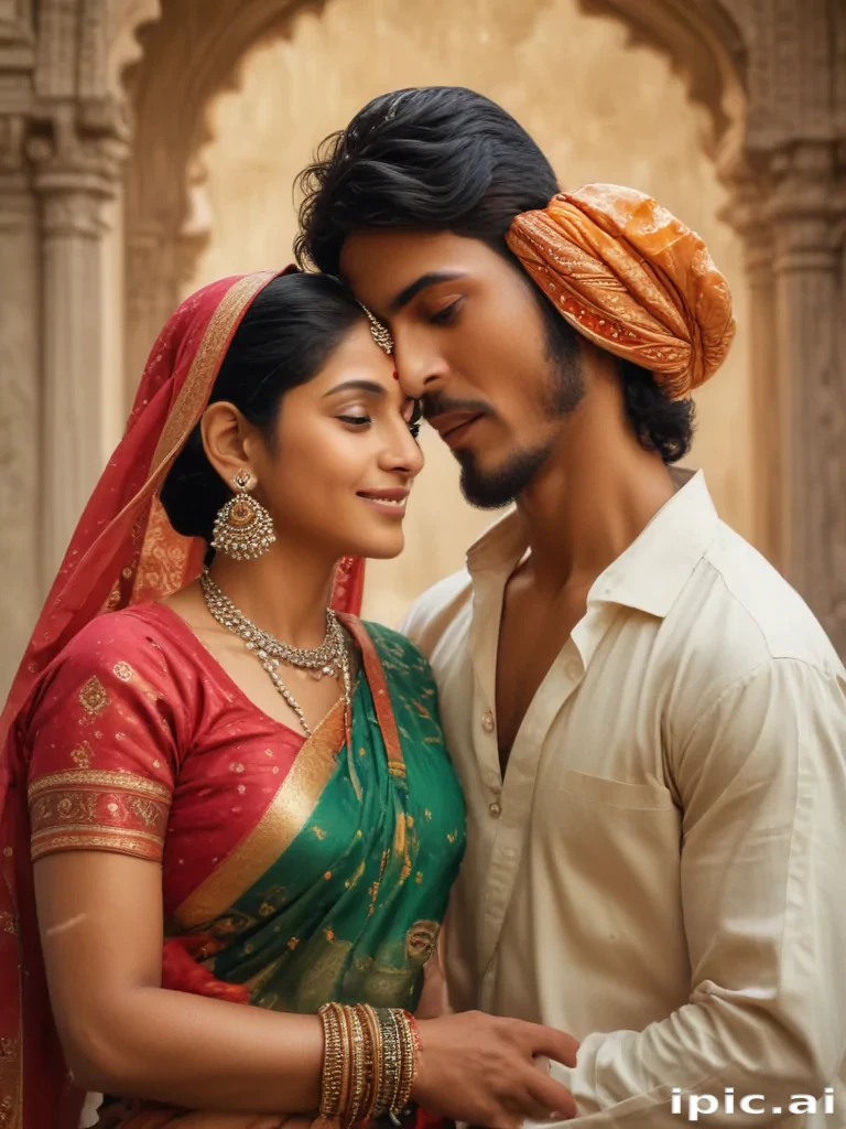 indian son with mom