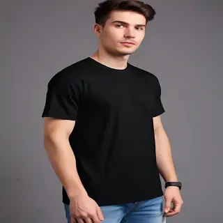 mockup tshirt black