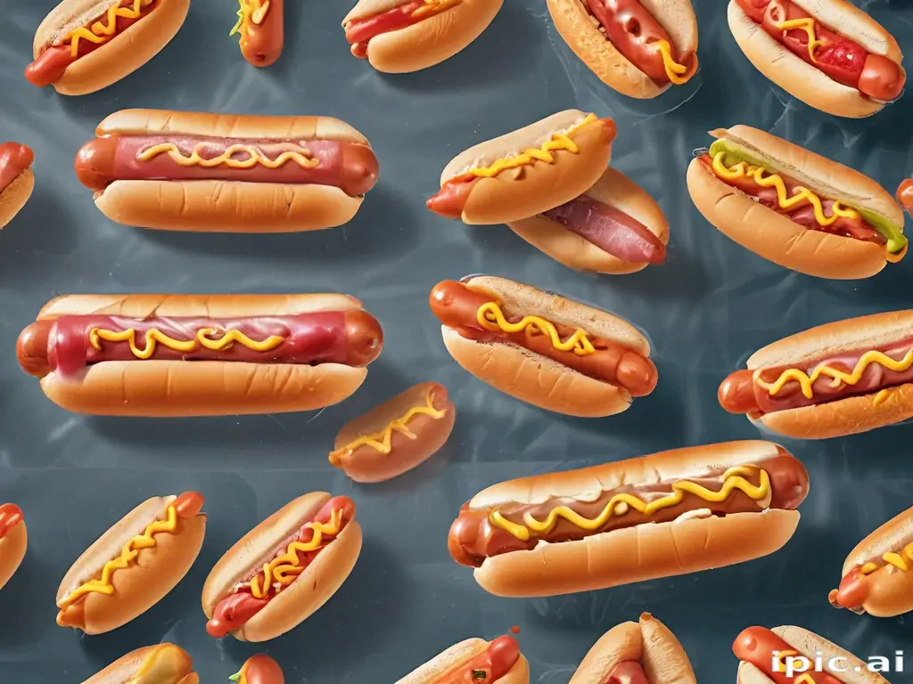 transparent hot dog