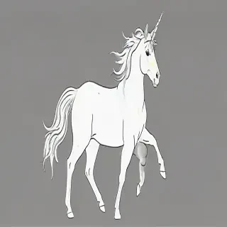 unicorn outline