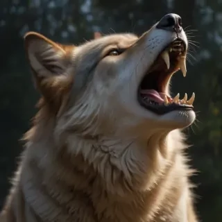 wolf howling png