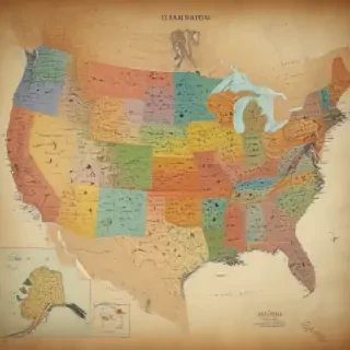 map of usa states