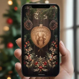 christmas iphone wallpaper aesthetic