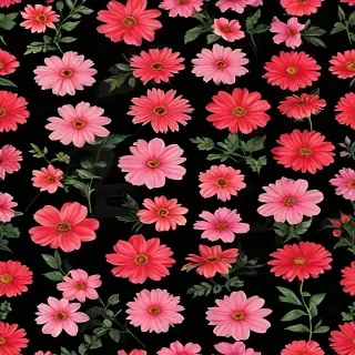 flower black background
