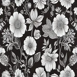 flower line art