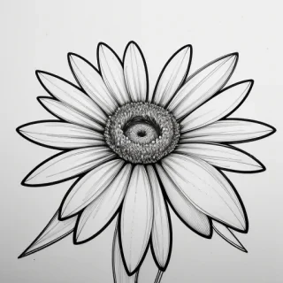 line work flowers