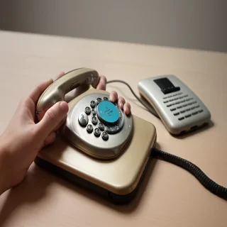 phone with hand