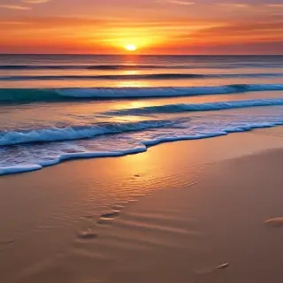 beach background sunset